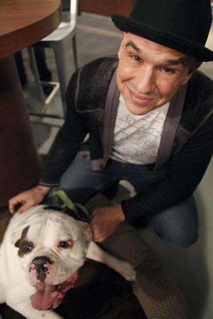 Michael Symon With His Adorable English Bull Dog Ozzy I Love The Hat