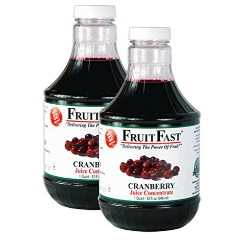 Premium Cranberry Juice Concentrate Cold Filled 2 Quarts 64 Day Supply