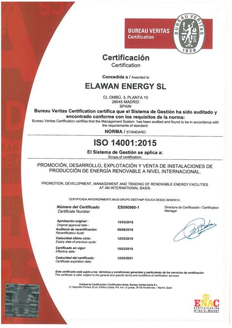 Certificado Iso 14001 Empresa Implantadora De Calidad