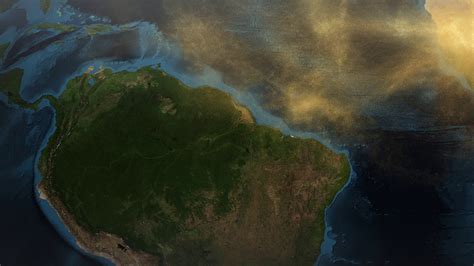 Gms Satellite Tracks Saharan Dust To Amazon In 3 D