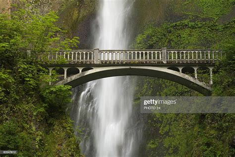 Multnomah Falls Columbia River Gorge Oregon High Res Stock Photo