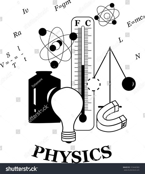 Physics Emblem Good Combination Famous Physical Stock