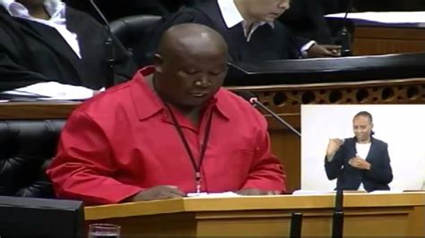 Julius Malema Shakes Up Parliament Youtube
