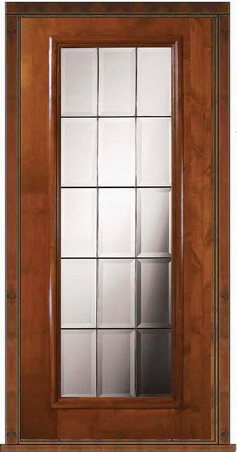Prehung Exterior Single Door 80 Alder French Full Lite Glass Mediterranean Patio Doors