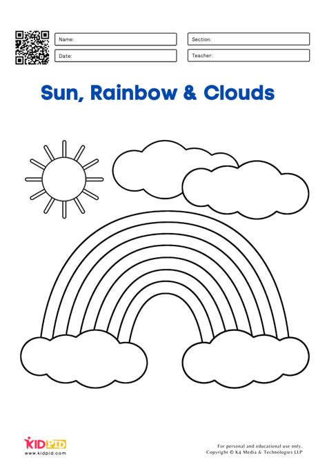 Rainbow Coloring Pages For Kids Kidpid