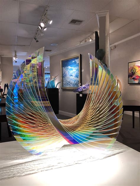 Wings Starphire Dichroic By Tom Marosz Shaw Gallery