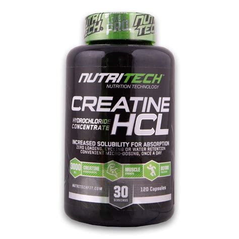 Creatine Hcl 120 Capsules Creatine Hydrochloride Cosmetic Connection