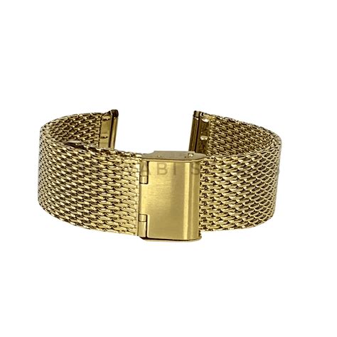 Gold Mesh Watch Bracelet Wabistraps