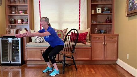 Reverse Chair Squat Squats Easy Workouts Fitness Workout For Women