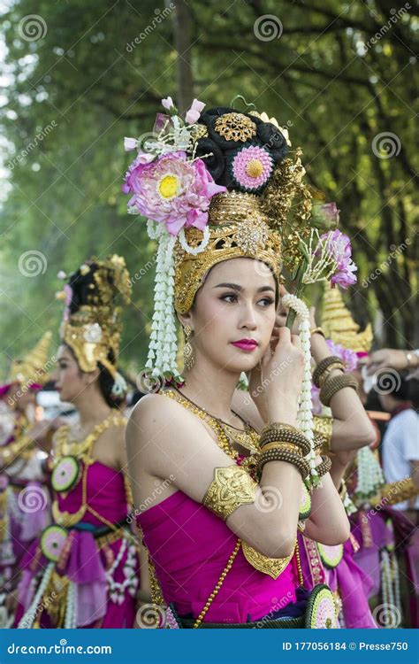 Asia Thailand Sukhothai Loy Krathong Tradition Editorial Stock Image Image Of Culture