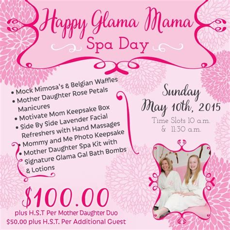 Mothers Day Spa Day At Glama Gals