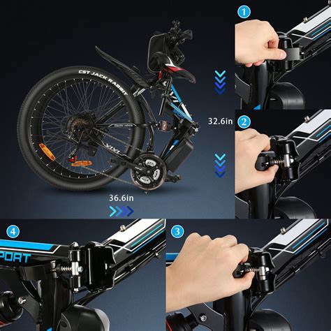 Vivi Electric Bike For Adults 350w Folding Electric Mountain Bike 26