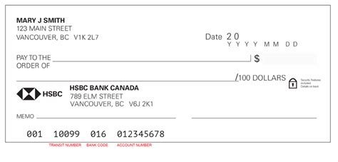 Hsbc Canada Void Cheque Setup Direct Deposits And Automatic Payments