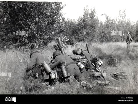 World War Two German Soldiers With Mortar Hi Res Stock Photography And