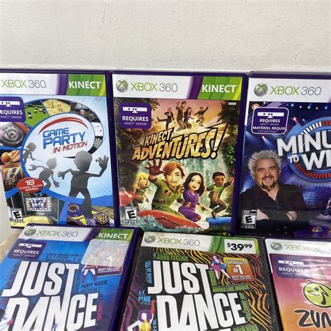 Xbox Kinect Games Lot Game Bundle Sports Zumba Just Dance