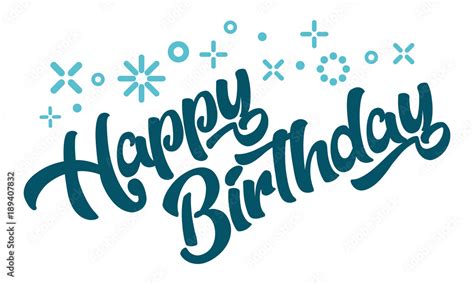 Happy Birthday Greeting Invitation Card Stock Vector Adobe Stock