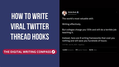 how to write a twitter thread using hooks that earn attention effortlessly