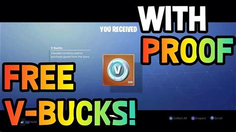 how to get free v bucks free vbucks no human verification no survery youtube