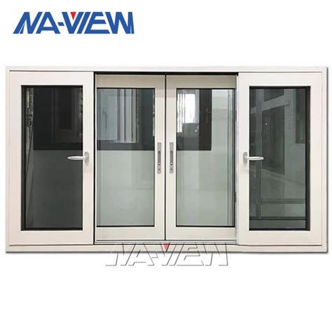 Guangdong Naview Panama 4mm Single Glass White Aluminum Sliding Window