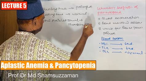 Hematology Lecture 5 Aplastic Anemia And Pancytopenia Youtube