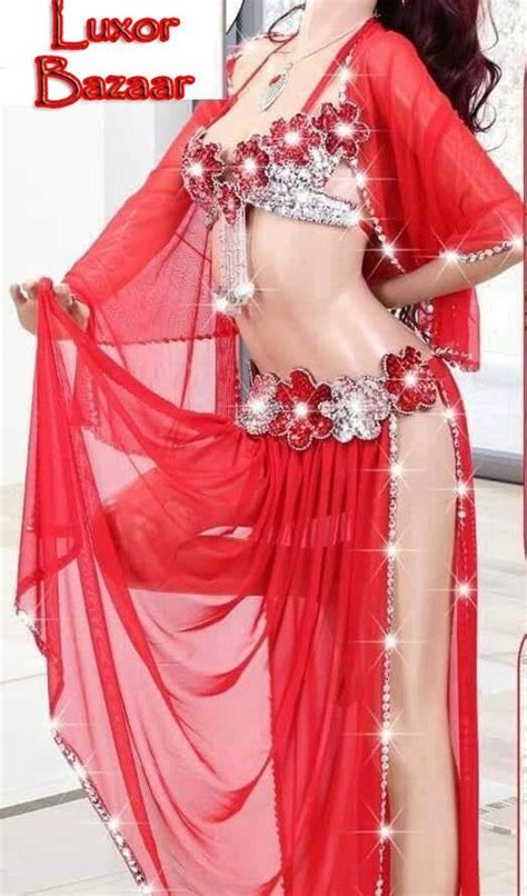 egyptian sexy red belly dance costume handmade embroidered etsy