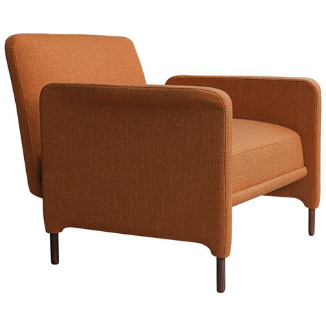 Contemporary Modern Tobo Armchair In Fabric And Oak Wood By Collector