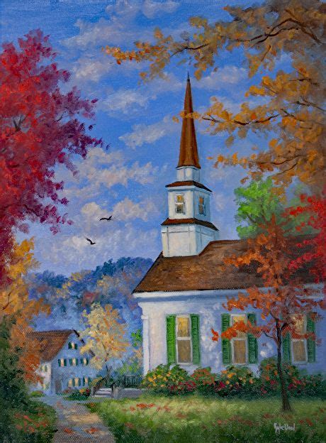 Pin On Old Country Churches Paintings And Church Art
