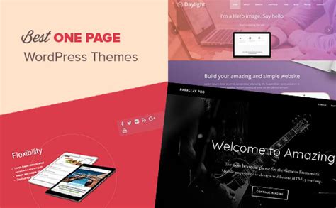 25 Best One Page Wordpress Themes 2019