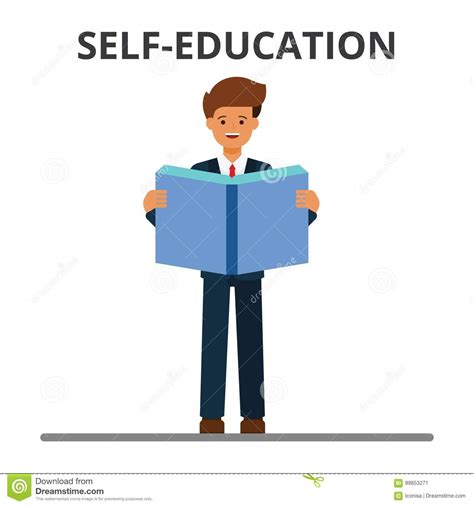 Business Self Education Concept Illustration Stock Vector