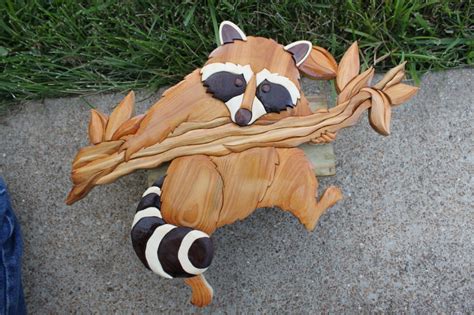 Raccoon Intarsia By Drt ~ Woodworking Community
