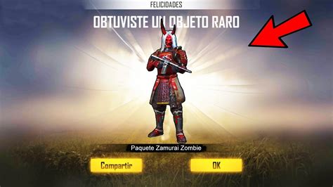 Everything without registration and sending sms! ¡YA SALIO! COMO CONSEGUIR EL SAMURAI ZOMBIE EN FREE FIRE ...
