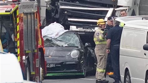 Eastern Freeway Crash Porsche Driver Arrested After Fatal Crash Which