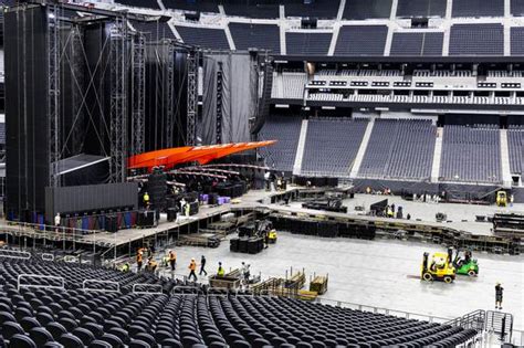 Photograph Rolling Stones Stage Setup At Allegiant Stadium Las Vegas