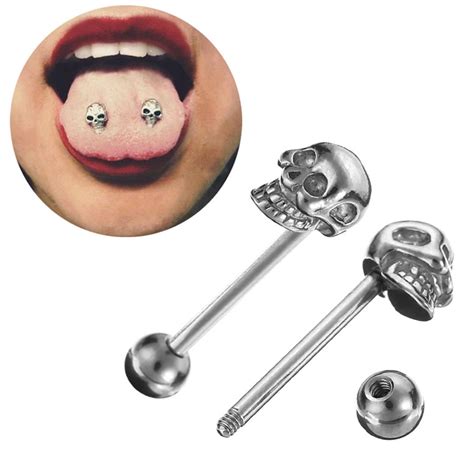 1pc New Fake Piercing Tongue Piercing Surgical Stainless