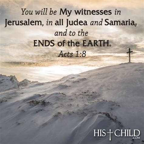 You Will Be My Witnesses In Jerusalem In All Judea And Samaria And To