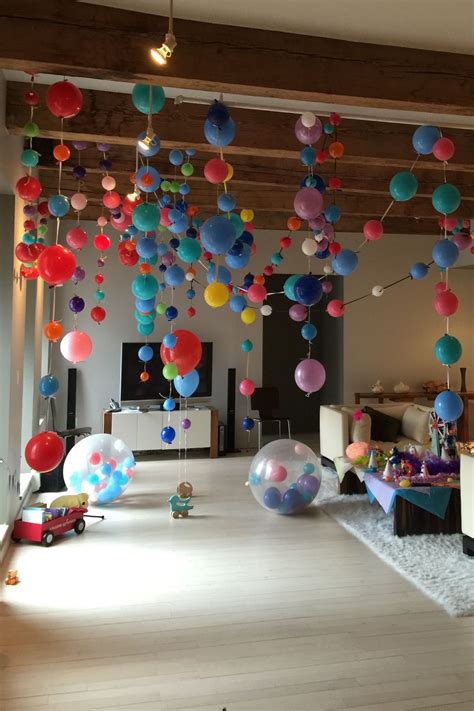 Birthday Decoration Ideas At Home Easy 18th Balloons 16th 14th
