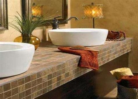 Final thought on bathroom countertop refinishing. Tile Countertops and Table Tops Blending Beauty ...