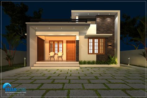 1080 Sq Ft 2bhk Modern Single Floor House And Free Plan 185 Lacks