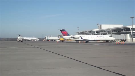 Delta At The Gate At The Quad City International Airport Moline Il