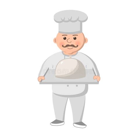 Fat Cartoon Chef Stock Vector Illustration Of Kitchen 89457138