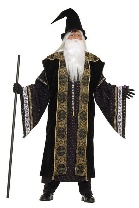 Wizard Merlin Medieval Sorcerer Deluxe Fancy Dress Up