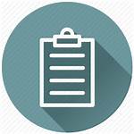 Icon Flat Exam Paper Checklist Board Report