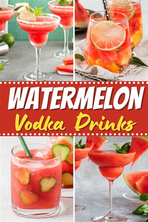 17 Best Watermelon Vodka Drinks Recipes Insanely Good