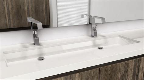 We have two pedestal sinks, each with some 'laying space' on top. A Small Bathroom Needs the Right Sink
