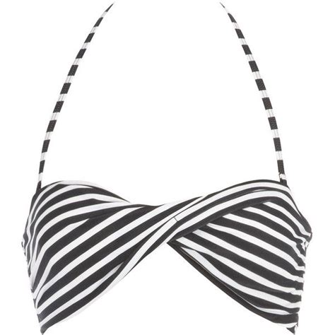 Black White Stripe Bikini Top Stripes Bikini Top Colored Bottoms