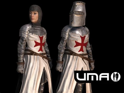 Uma Knight Templar Female 3d 캐릭터 Unity Asset Store