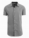 Men's Short Sleeve Slim-Fit Casual Dress Shirts (S-2XL) - Walmart.com