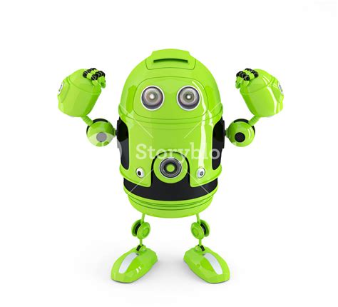 Powerful Android Robot Technology Concept Royalty Free Stock Image