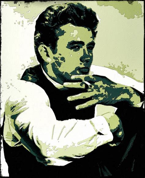 James Dean Poster Art Painting By Florian Rodarte Pixels