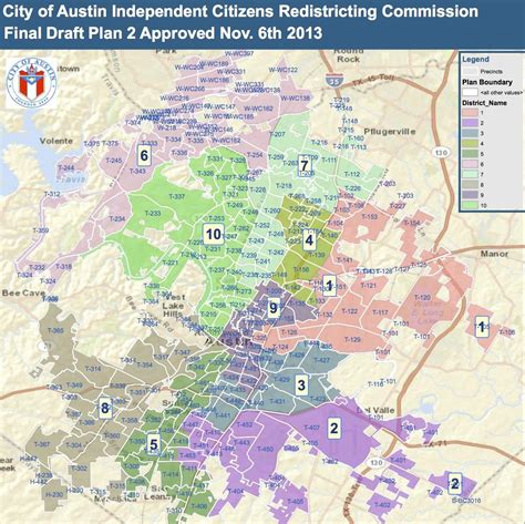Map The Newest Changes To Austins Proposed City Council Districts